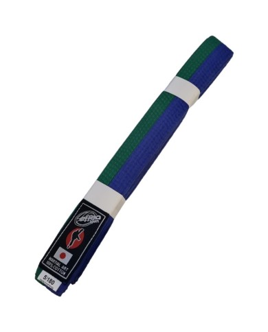 Cintura da Karate Judo Effea EF565 Verde Blu Cotone Arti Marziali Cintura da Karate Judo Effea EF565 Verde Blu Cotone Arti Marziali