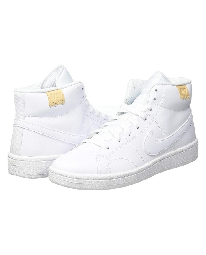 Scarpa da Donna Nike Court Royale 2 Mid Collo Alto Pelle Bianca CT1725100