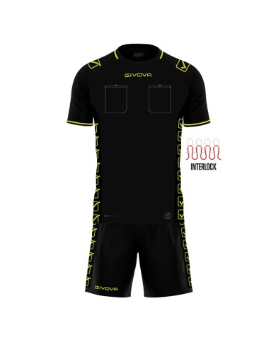 Kit Ufficiale da Arbitro Givova KITA09 Nero KITA090010 Kit Ufficiale da Arbitro Givova KITA09 Nero KITA090010