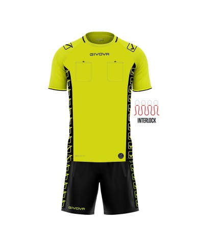 Kit Ufficiale da Arbitro Givova KITA09 Giallo Fluo KITA090019 Kit Ufficiale da Arbitro Givova KITA09 Giallo Fluo KITA090019