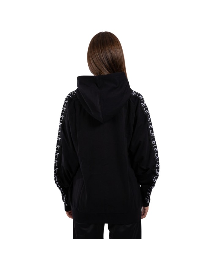 Felpa in Cotone Terry con Cappuccio Givova Full Zip Unisex Nera BA014ZIP-1010