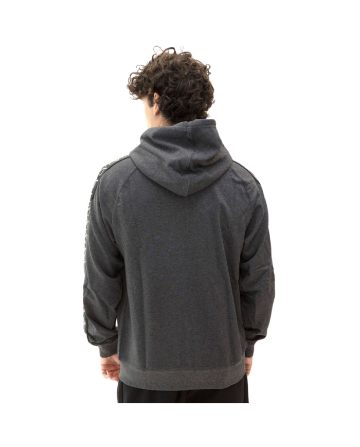 Felpa in Cotone Terry con Cappuccio Givova Full Zip Unisex Grigio Melange BA014ZIP-4310