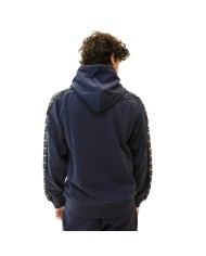 Felpa in Cotone Terry con Cappuccio Givova Full Zip Unisex Blu BA014ZIP-0410