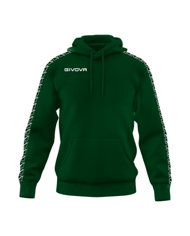 Felpa con Cappuccio Givova Terry Band BA014 Cotone Unisex Verde Bosco BA0140094 Felpa con Cappuccio Givova Terry Band BA014 Cotone Unisex Verde Bosco BA0140094