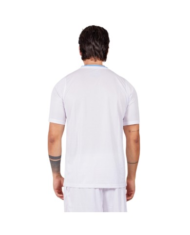 Maglia GRAFITE INTERLOCK Givova MA040 Calcio Tennis Padel Bianco Celeste MA0400305