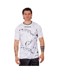 Maglia GRAFITE INTERLOCK Givova MA040 Calcio Tennis Padel Bianco Nero MA0400310