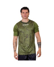 Maglia GRAFITE INTERLOCK Givova MA040 Calcio Tennis Padel Verde Militare MA0400051