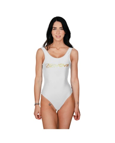 Costume Olimpionico Intero Givova CS001 Bianco Piscina  Body  CS001-0001