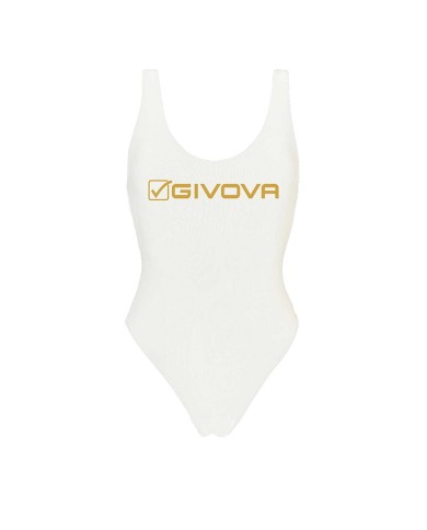Costume Olimpionico Intero Givova CS001 Bianco Piscina  Body  CS001-0001