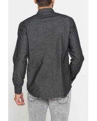 CAMICIA MODELLO WESTERN IN DENIM LEGGERO DA 7 oz.