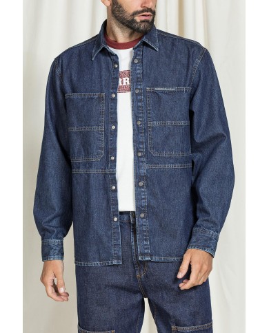 GIACCA CAMICIA IN DENIM COMFORT FIT MODELLO WORKER