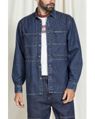 GIACCA CAMICIA IN DENIM COMFORT FIT MODELLO WORKER