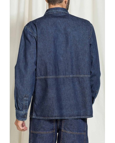 GIACCA CAMICIA IN DENIM COMFORT FIT MODELLO WORKER