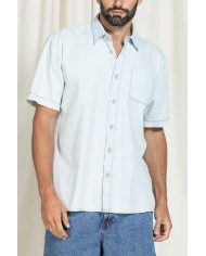 CAMICIA MANICA CORTA IN DENIM REPLICA LEGGERO