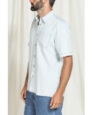 CAMICIA MANICA CORTA IN DENIM REPLICA LEGGERO