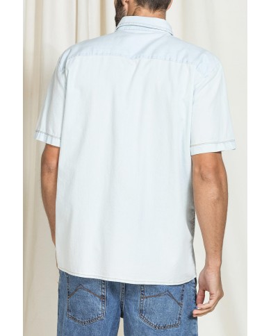 CAMICIA MANICA CORTA IN DENIM REPLICA LEGGERO