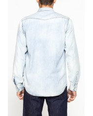 CAMICIA MANICA LUNGA IN DENIM LEGGERO DA 7 oz.