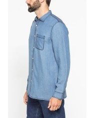 CAMICIA MANICA LUNGA IN LYOCELL EFFETTO DENIM
