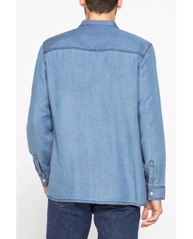 CAMICIA MANICA LUNGA IN LYOCELL EFFETTO DENIM