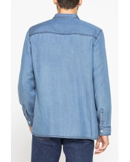 CAMICIA MANICA LUNGA IN LYOCELL EFFETTO DENIM