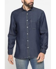 CAMICIA MANICA LUNGA IN LYOCELL EFFETTO DENIM