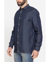CAMICIA MANICA LUNGA IN LYOCELL EFFETTO DENIM