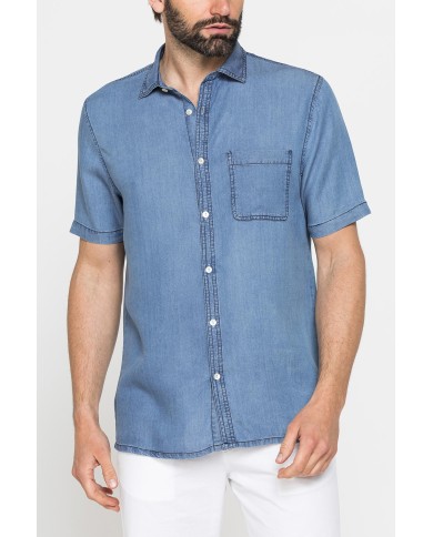 CAMICIA ESTIVA IN LYOCELL EFFETTO DENIM