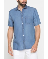 CAMICIA ESTIVA IN LYOCELL EFFETTO DENIM