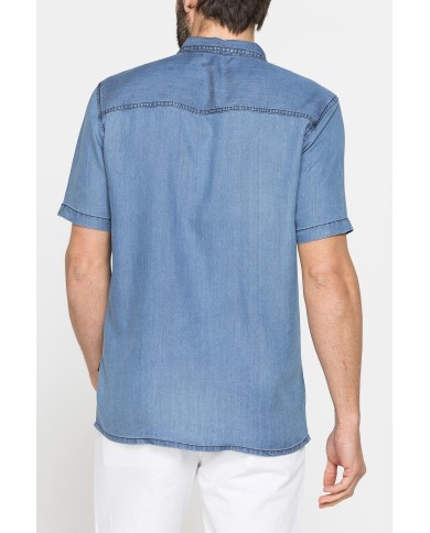 CAMICIA ESTIVA IN LYOCELL EFFETTO DENIM
