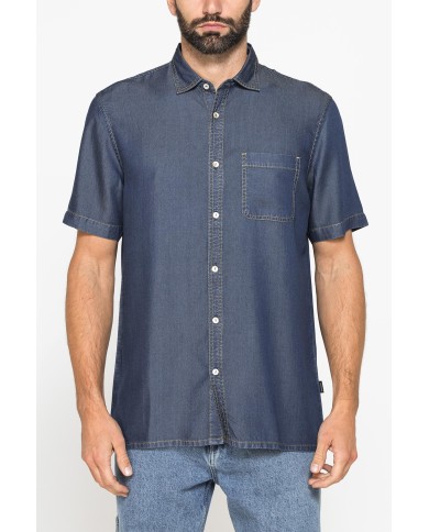 CAMICIA ESTIVA IN LYOCELL EFFETTO DENIM
