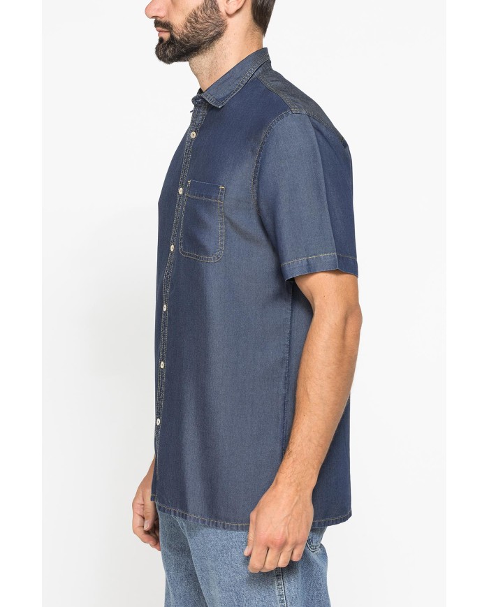CAMICIA ESTIVA IN LYOCELL EFFETTO DENIM