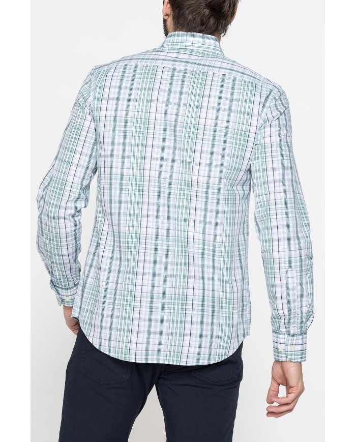 CAMICIA BUTTON-DOWN CON MANICA LUNGA E TASCHINO