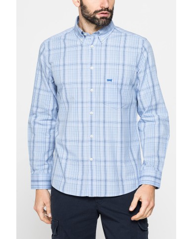 CAMICIA BUTTON-DOWN CON MANICA LUNGA E TASCHINO