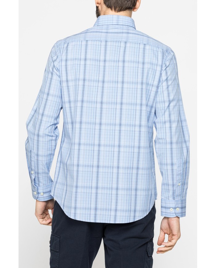 CAMICIA BUTTON-DOWN CON MANICA LUNGA E TASCHINO