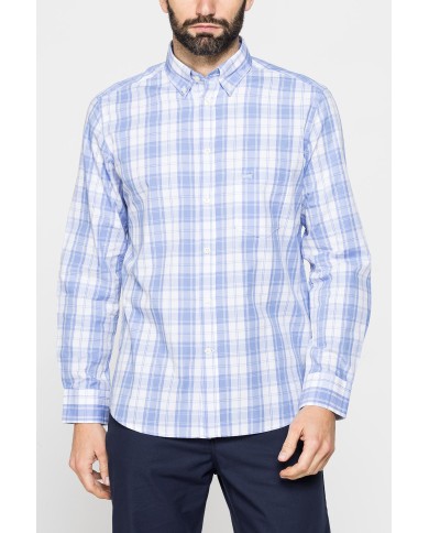 CAMICIA BUTTON-DOWN CON MANICA LUNGA E TASCHINO