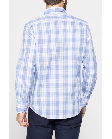 CAMICIA BUTTON-DOWN CON MANICA LUNGA E TASCHINO