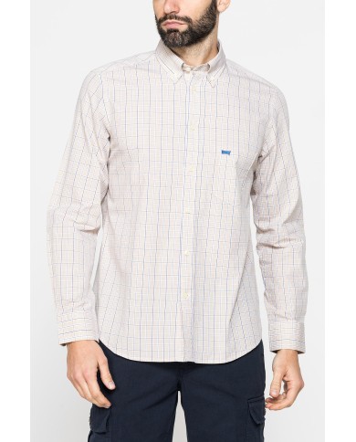 CAMICIA BUTTON-DOWN CON MANICA LUNGA E TASCHINO