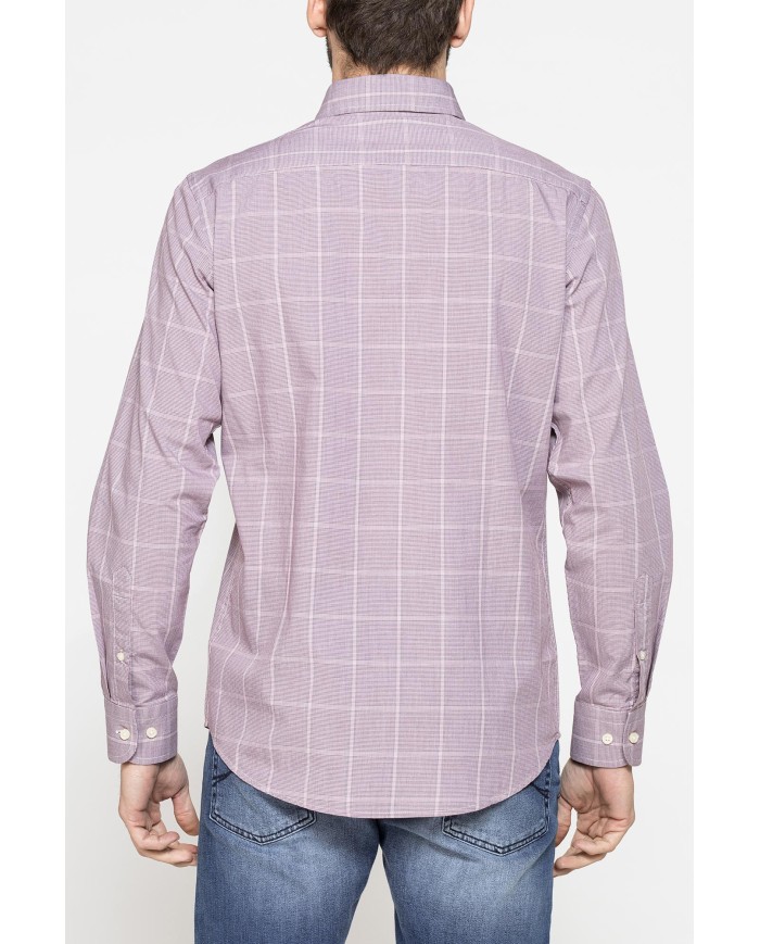 CAMICIA BUTTON-DOWN CON MANICA LUNGA E TASCHINO