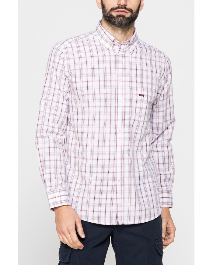 CAMICIA BUTTON-DOWN CON MANICA LUNGA E TASCHINO