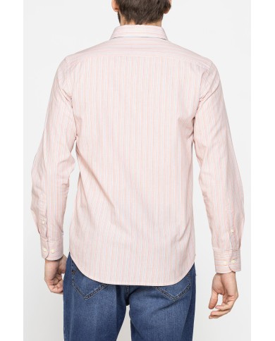 CAMICIA BUTTON-DOWN CON MANICA LUNGA E TASCHINO