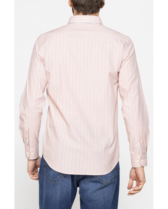 CAMICIA BUTTON-DOWN CON MANICA LUNGA E TASCHINO