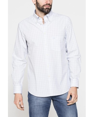CAMICIA BUTTON-DOWN CON MANICA LUNGA E TASCHINO