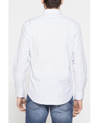 CAMICIA BUTTON-DOWN CON MANICA LUNGA E TASCHINO