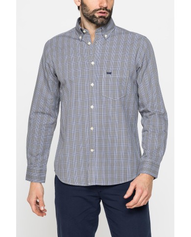 CAMICIA BUTTON-DOWN CON MANICA LUNGA E TASCHINO