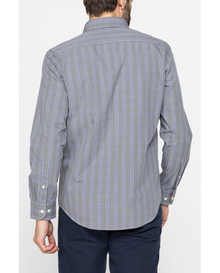 CAMICIA BUTTON-DOWN CON MANICA LUNGA E TASCHINO