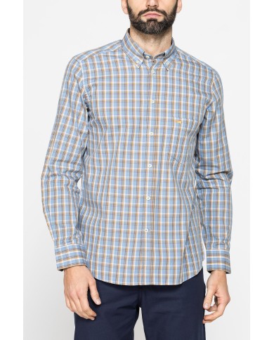 CAMICIA BUTTON-DOWN CON MANICA LUNGA E TASCHINO