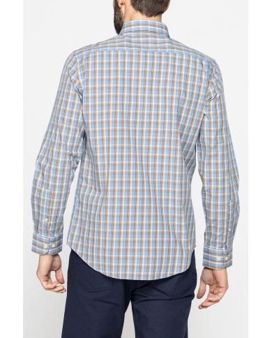 CAMICIA BUTTON-DOWN CON MANICA LUNGA E TASCHINO
