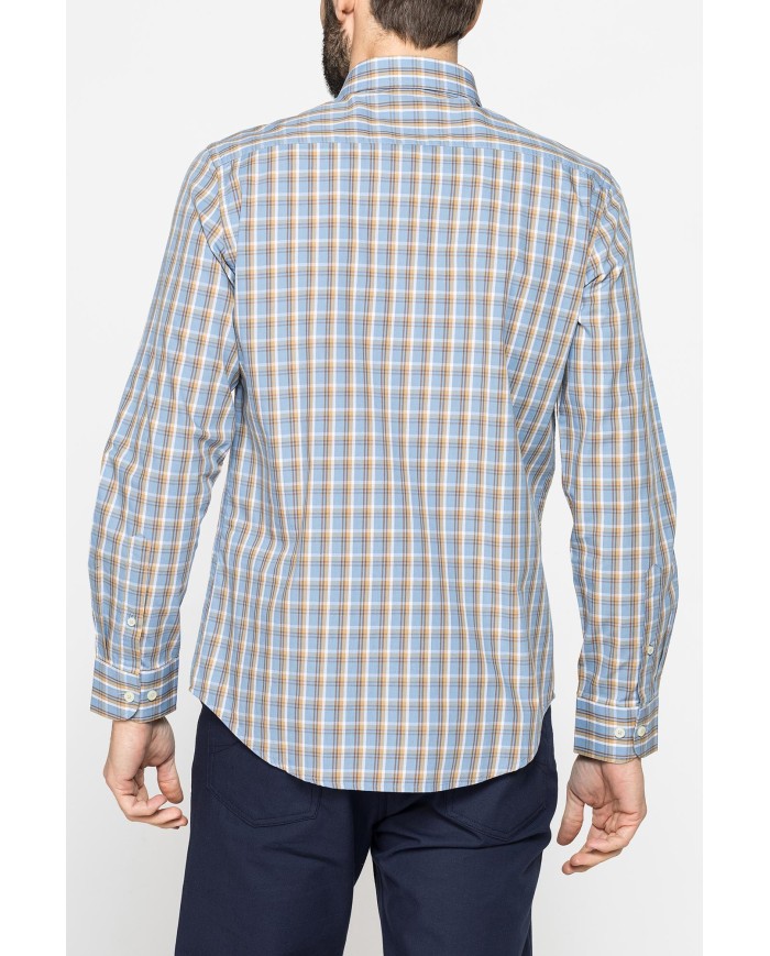 CAMICIA BUTTON-DOWN CON MANICA LUNGA E TASCHINO