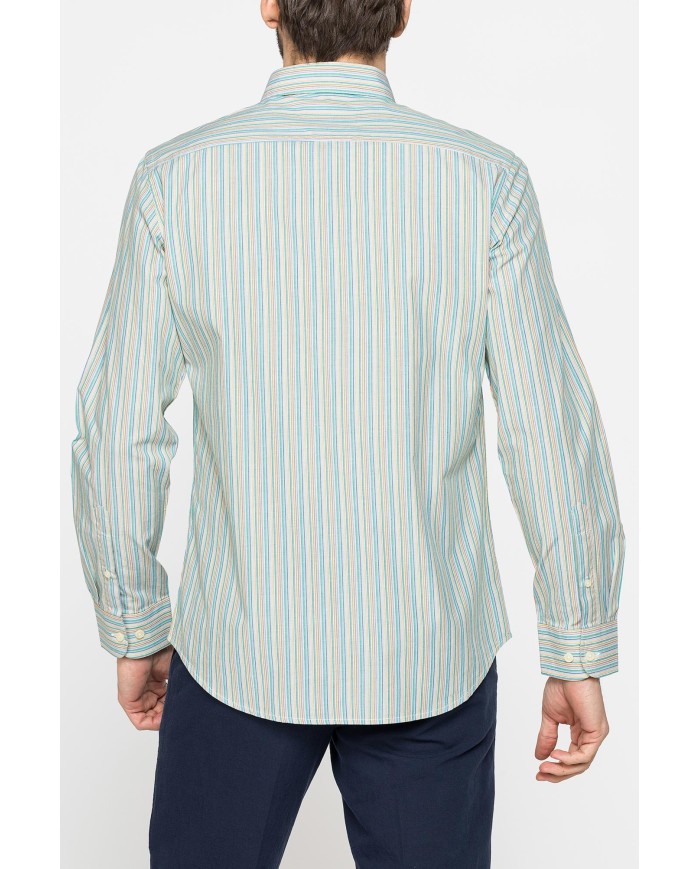 CAMICIA BUTTON-DOWN CON MANICA LUNGA E TASCHINO