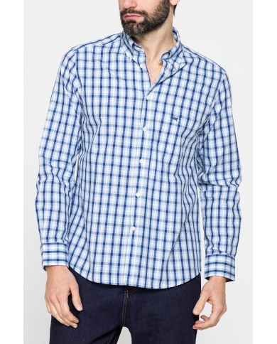 CAMICIA BUTTON-DOWN CON MANICA LUNGA E TASCHINO